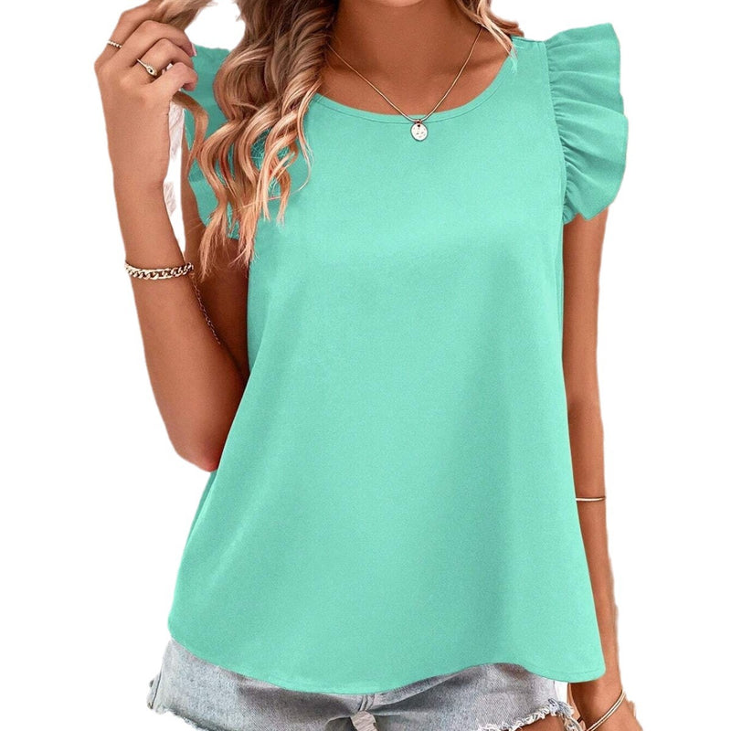 Women's Fashion Back Elastic Cross Top