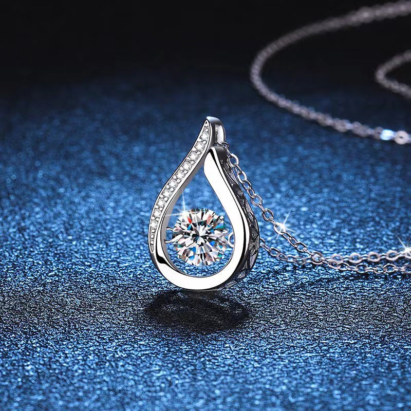 Pendant Smart Water Drop Diamond Necklace