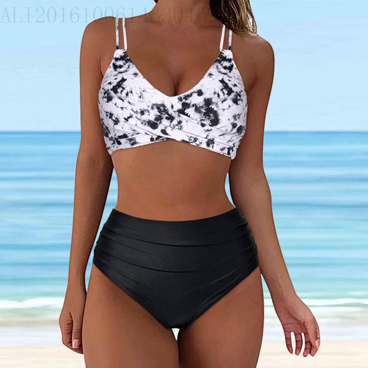 Women's Printed European And American Bikini Set