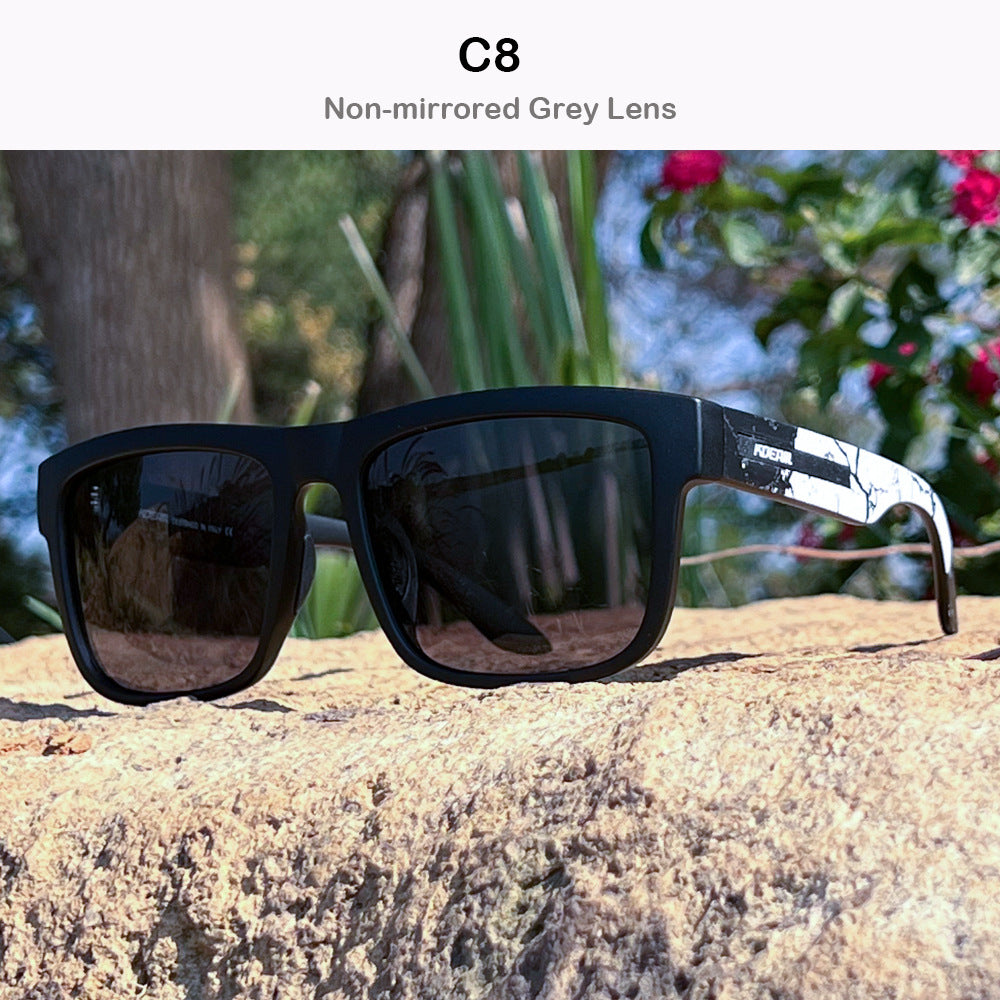 Square Polarized Sunglasses Large Frame Cover Face Men's And Women's Travel Glasses