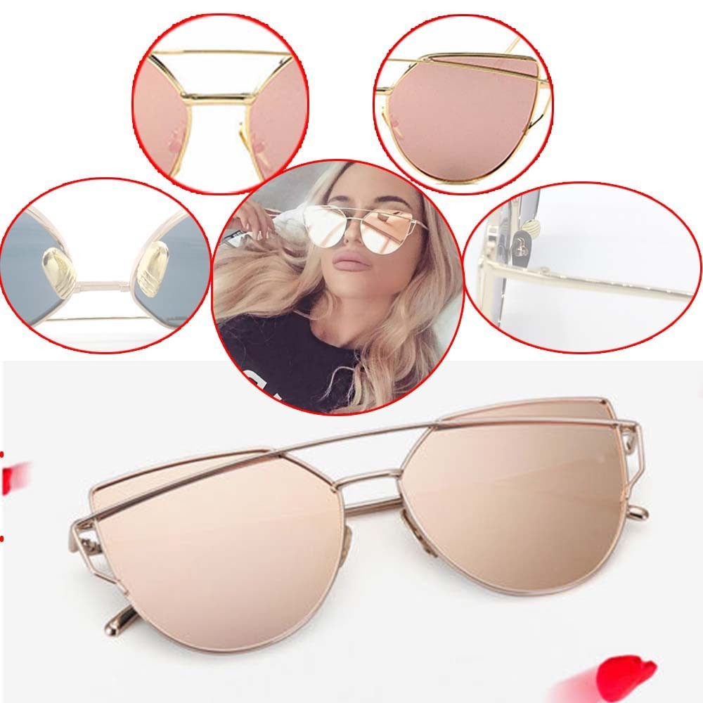 Womens Hot Fashion Large Oversized Retro Cat Eye Style Sunglasses UV400 AU