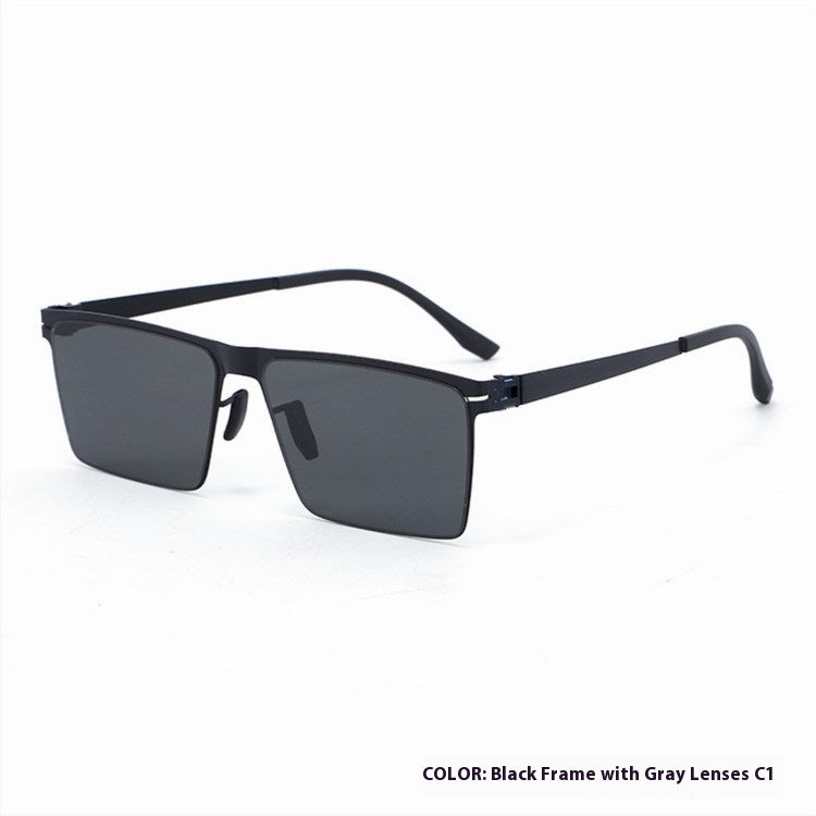 Square Sunglasses Korean Polarized Men's And Women's Sun-shade Glasses