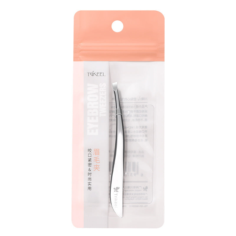 Willow Leaf-shaped Eye Tweezer Beard Pulling Tweezers Stainless Steel Eyebrow Tweezers