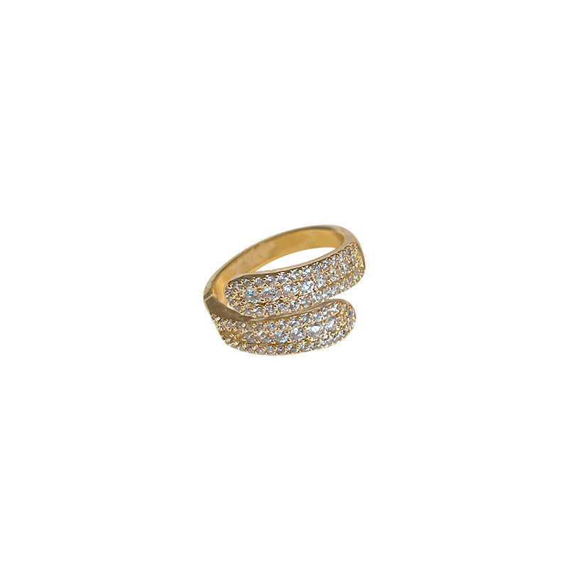 Simple Electroplated Diamond-embedded Open Ring