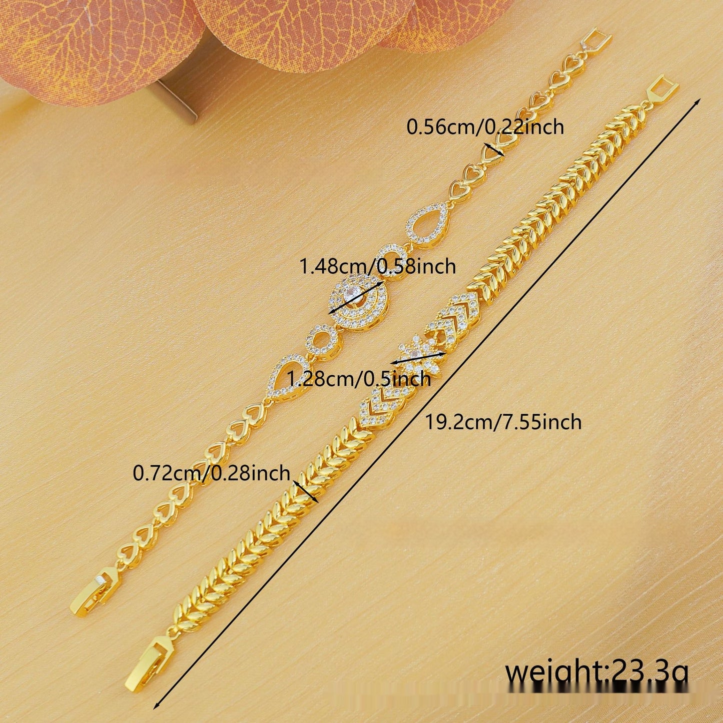 Elegant Loving Heart Zircon Women's Bracelet