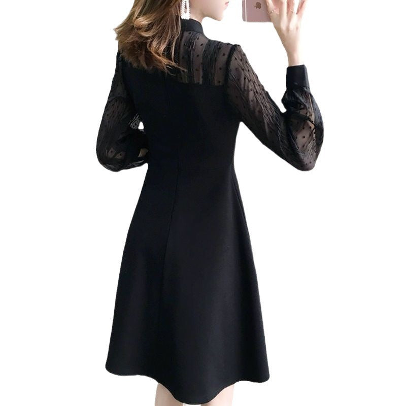 Slimming Long Sleeve Lace Underdress
